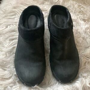MERRELL LUXE WRAP BLACK CLOG SANDALS‎ SIZE 7.5